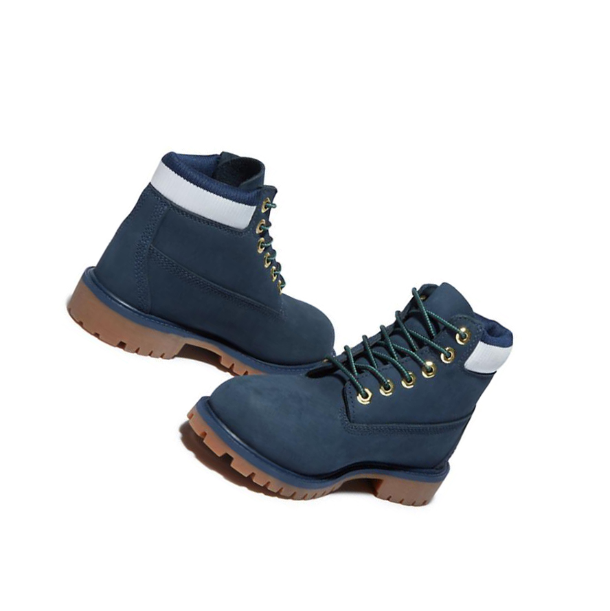 Original 6-inch Boots Timberland Premium Waterproofs Niños Azul Marino | ES-AEGNL49