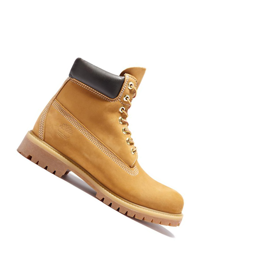 Original 6-inch Boots Timberland Premium Hombre Amarillo | ES-AJVOP09