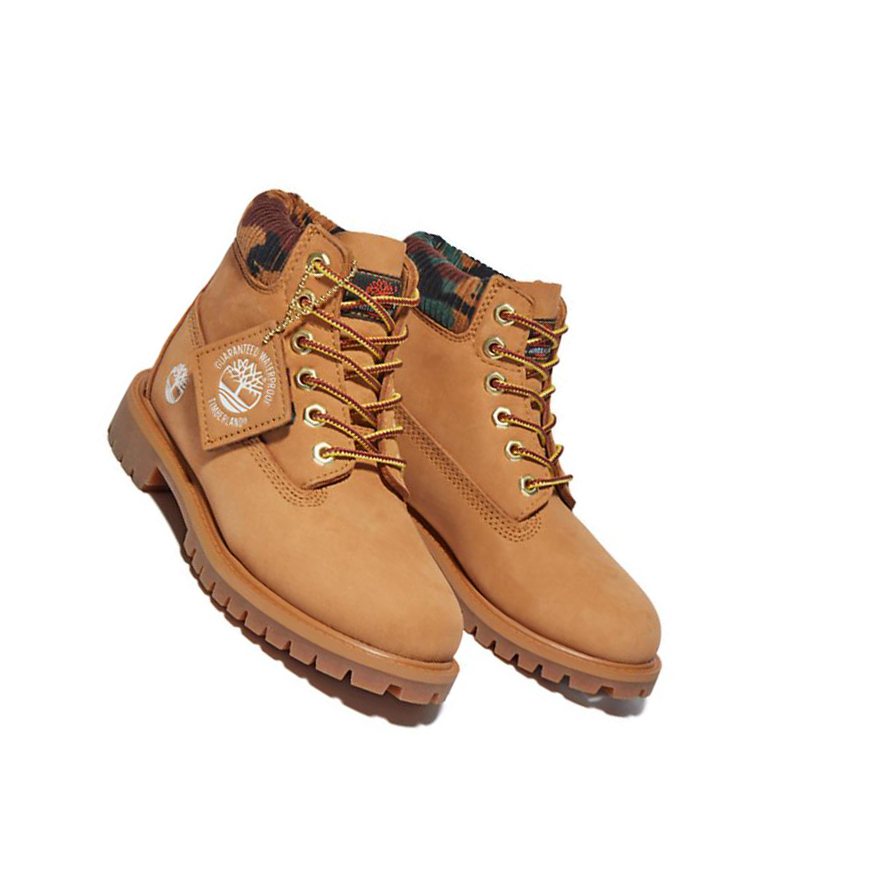 Original 6-inch Boots Timberland Premium Niños Amarillo | ES-BJLVO41