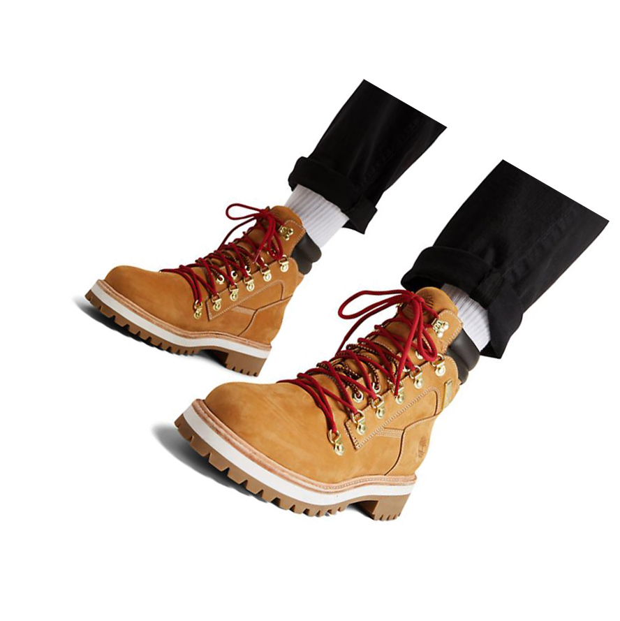 Original 6-inch Boots Timberland Premium Luxe Hombre Amarillo | ES-CAKME61