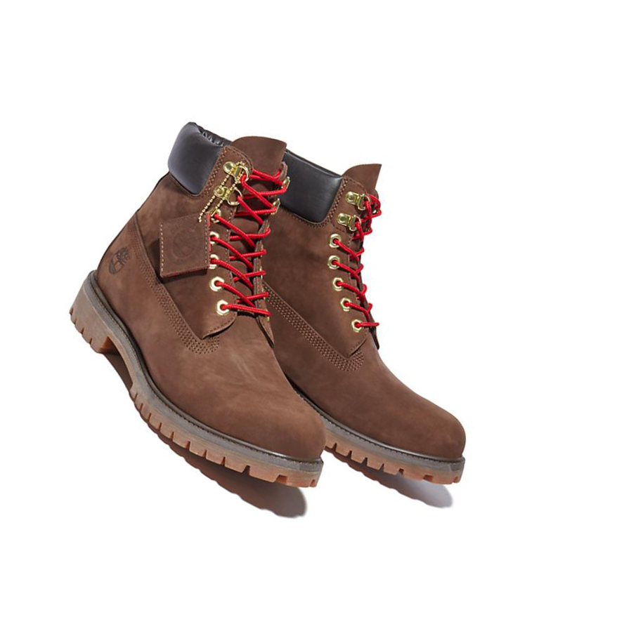 Original 6-inch Boots Timberland Premium Luxe Cuero Hombre Marrones | ES-DJPBT02