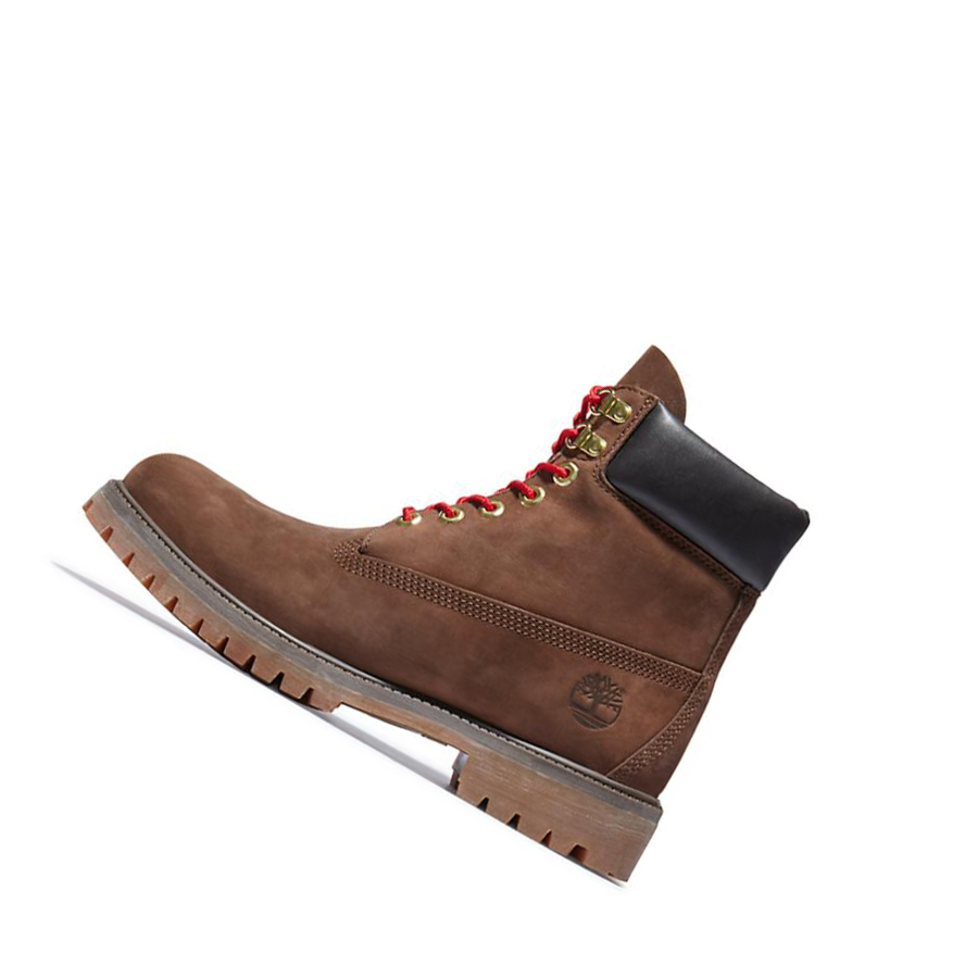 Original 6-inch Boots Timberland Premium Luxe Cuero Hombre Marrones | ES-DJPBT02