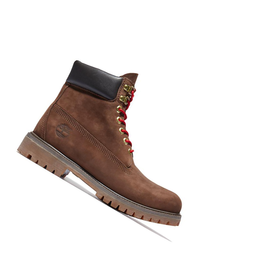 Original 6-inch Boots Timberland Premium Luxe Cuero Hombre Marrones | ES-DJPBT02