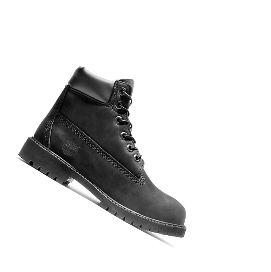 Original 6-inch Boots Timberland Premium Niños Negras | ES-IVMCT16