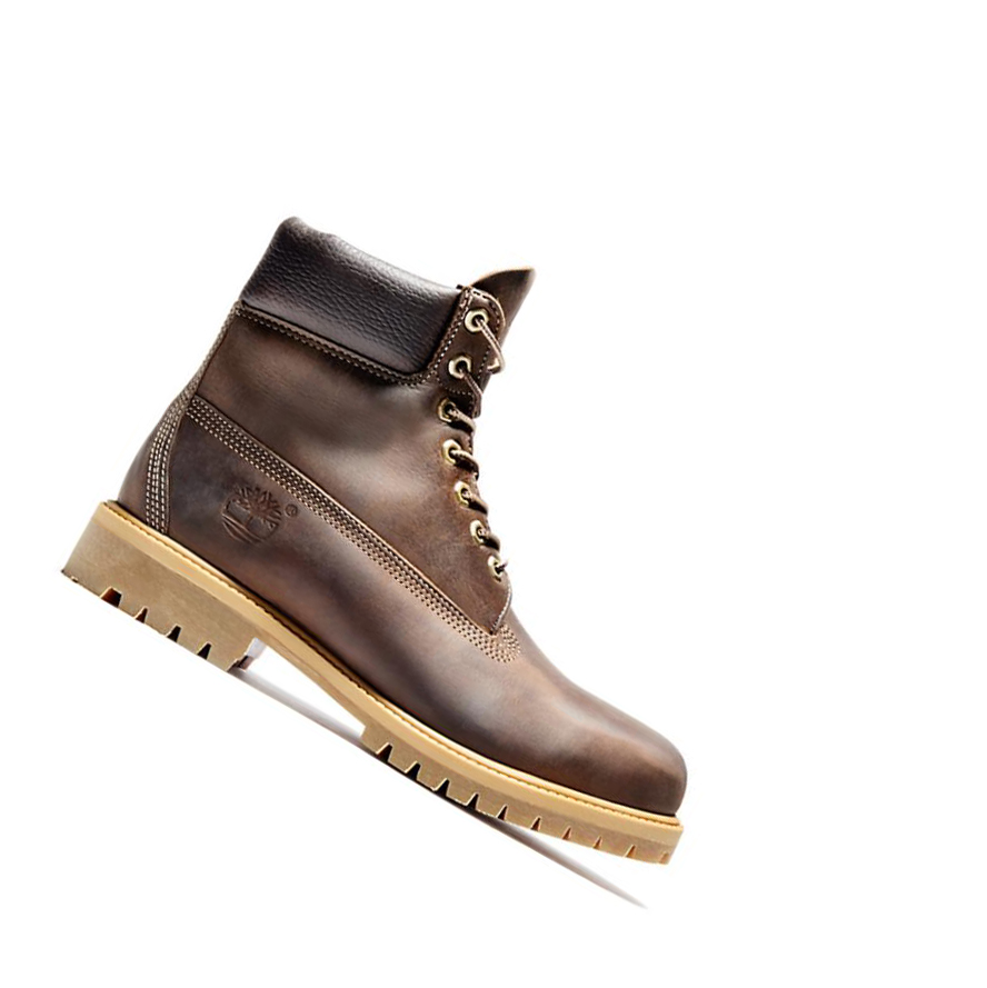 Original 6-inch Boots Timberland Premium Heritage Hombre Marrones Oscuro | ES-JWXHR32