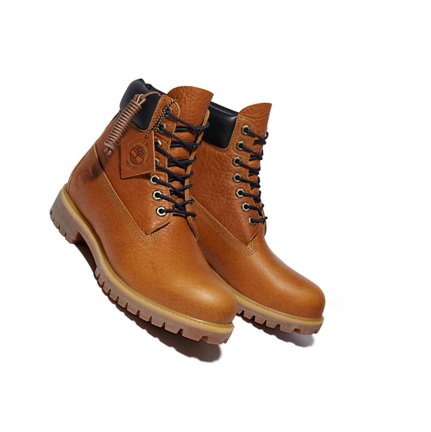 Original 6-inch Boots Timberland Premium Extra Warm Full Grain Hombre Amarillo | ES-NBHKZ28