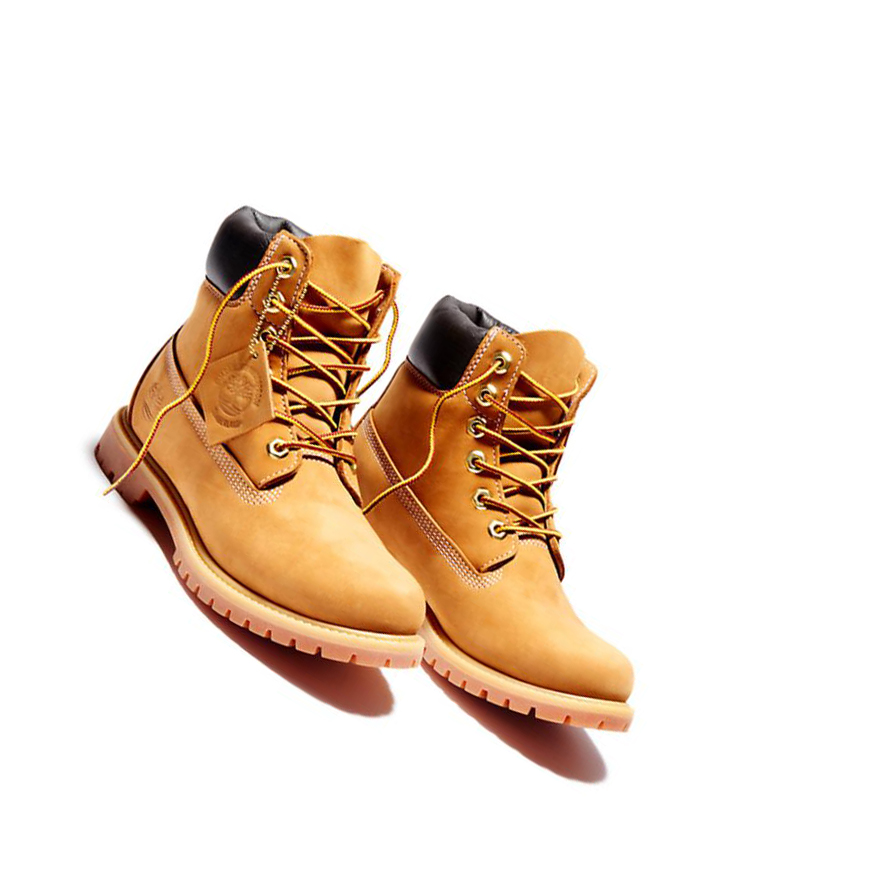 Original 6-inch Boots Timberland Premium Waterproofs Mujer Amarillo | ES-NRLFY98