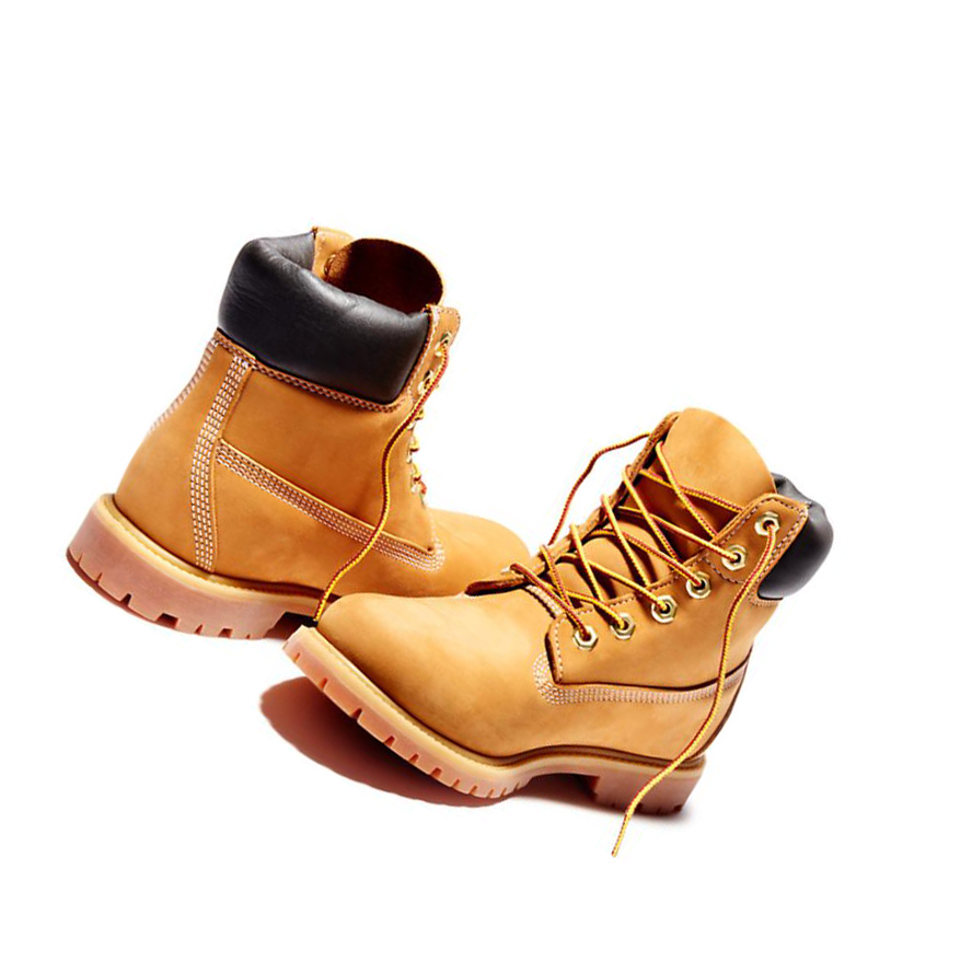 Original 6-inch Boots Timberland Premium Waterproofs Mujer Amarillo | ES-NRLFY98