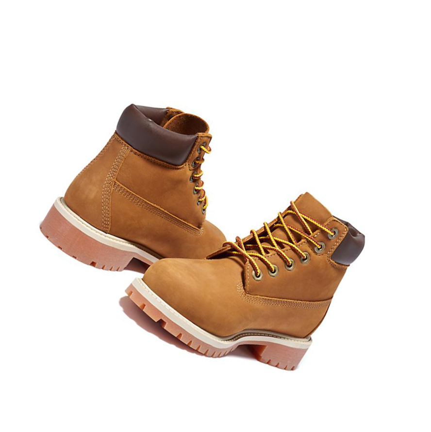 Original 6-inch Boots Timberland Premium Niños Marrones | ES-PKBXJ96