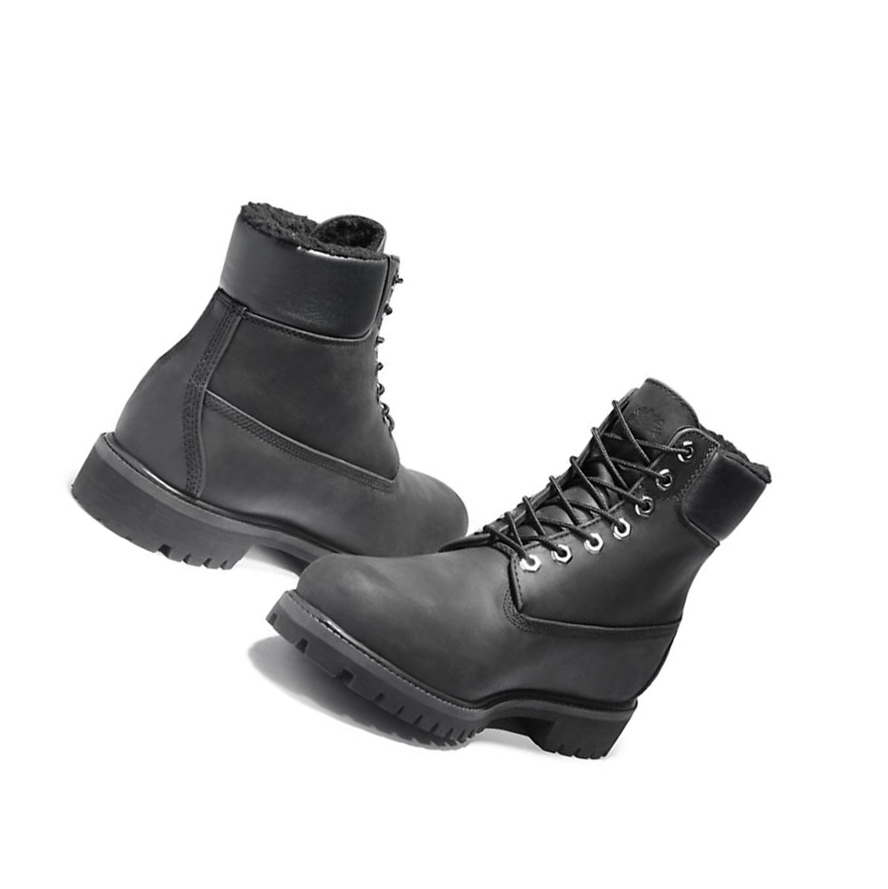 Original 6-inch Boots Timberland Premium Warm-lined Hombre Negras | ES-QOCGF48