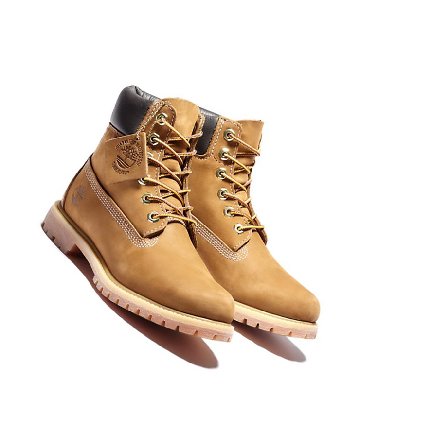 Original 6-inch Boots Timberland Premium Waterproofs Mujer Marrones | ES-TKXDC52