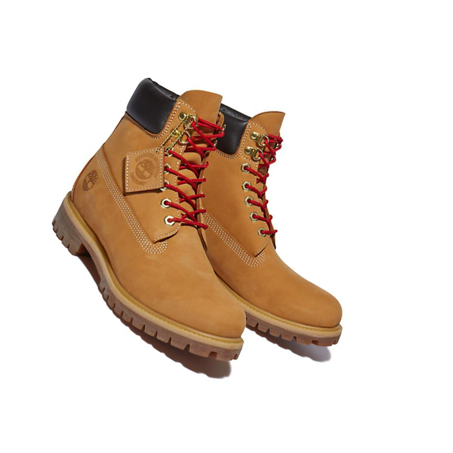 Original 6-inch Boots Timberland Premium Luxe Cuero Hombre Amarillo | ES-VLWHQ71