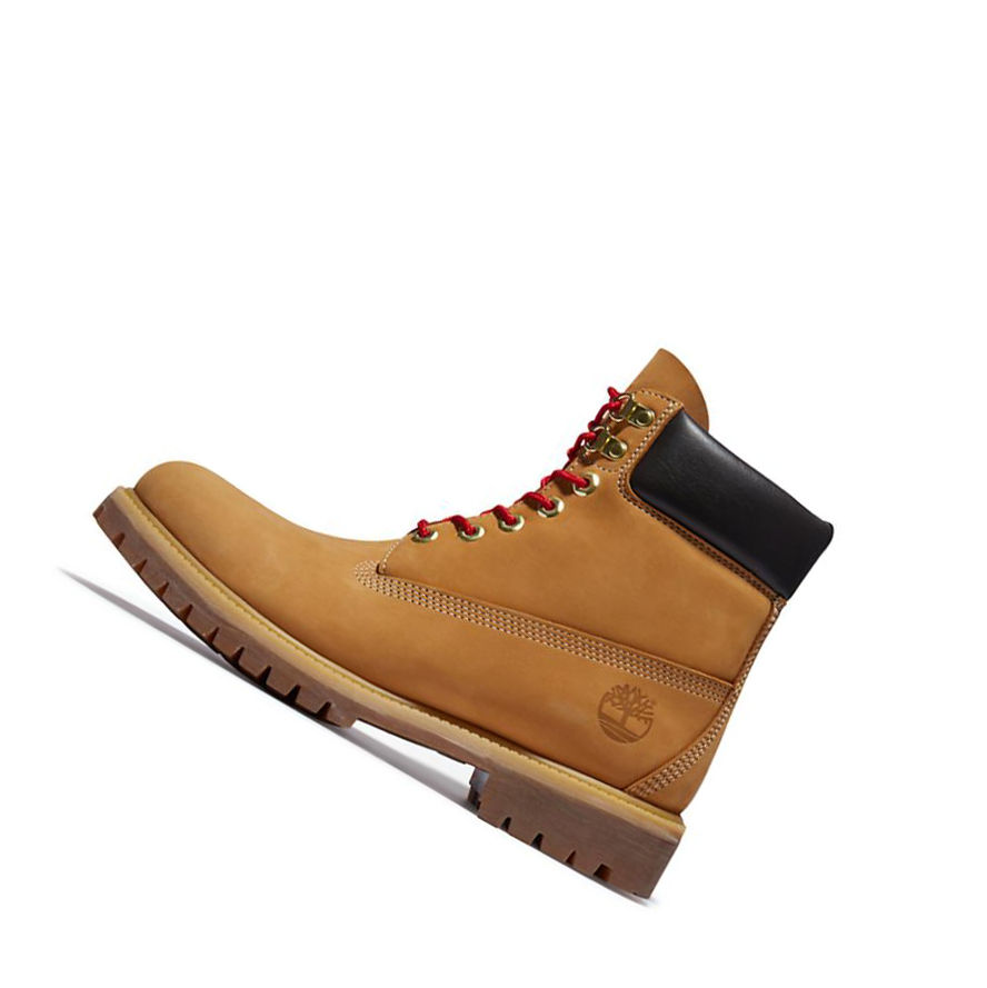 Original 6-inch Boots Timberland Premium Luxe Cuero Hombre Amarillo | ES-VLWHQ71