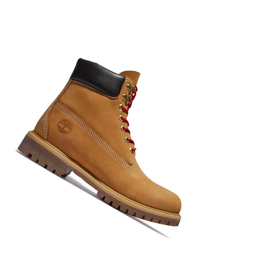 Original 6-inch Boots Timberland Premium Luxe Cuero Hombre Amarillo | ES-VLWHQ71