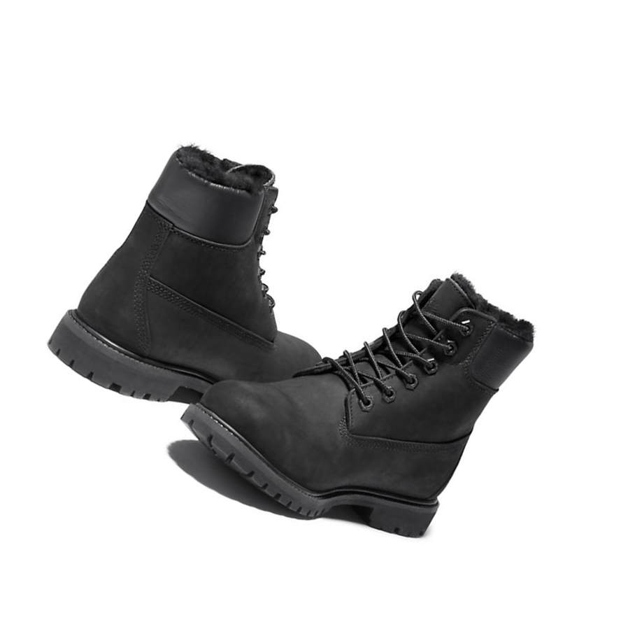 Original 6-inch Boots Timberland Premium Mujer Negras | ES-YBRAK94