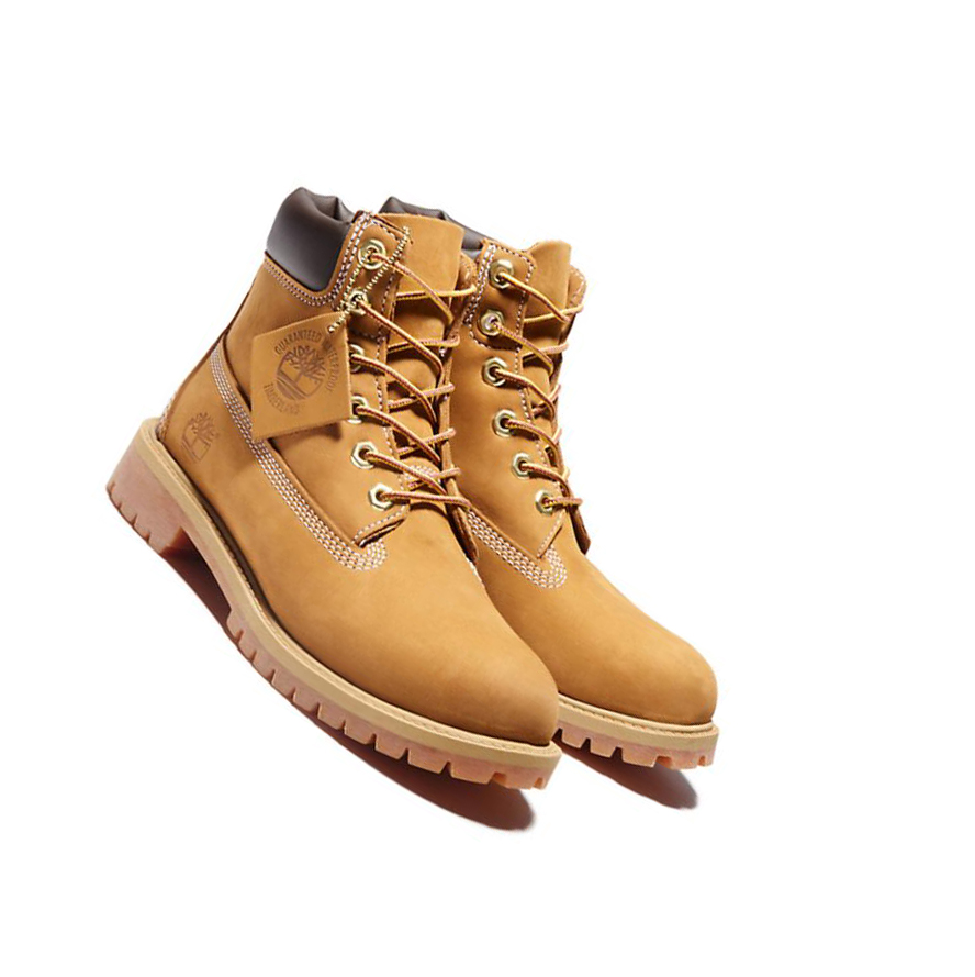 Original 6-inch Boots Timberland Premium Niños Amarillo | ES-YSZNC27