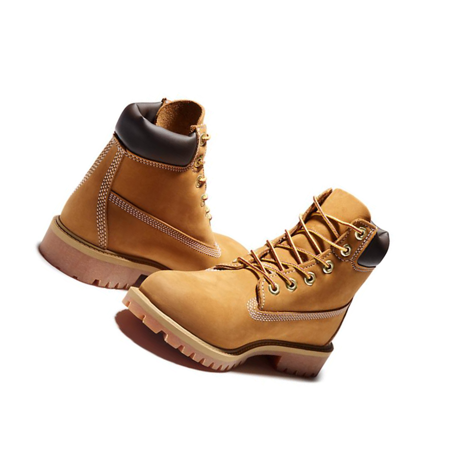 Original 6-inch Boots Timberland Premium Niños Amarillo | ES-YSZNC27