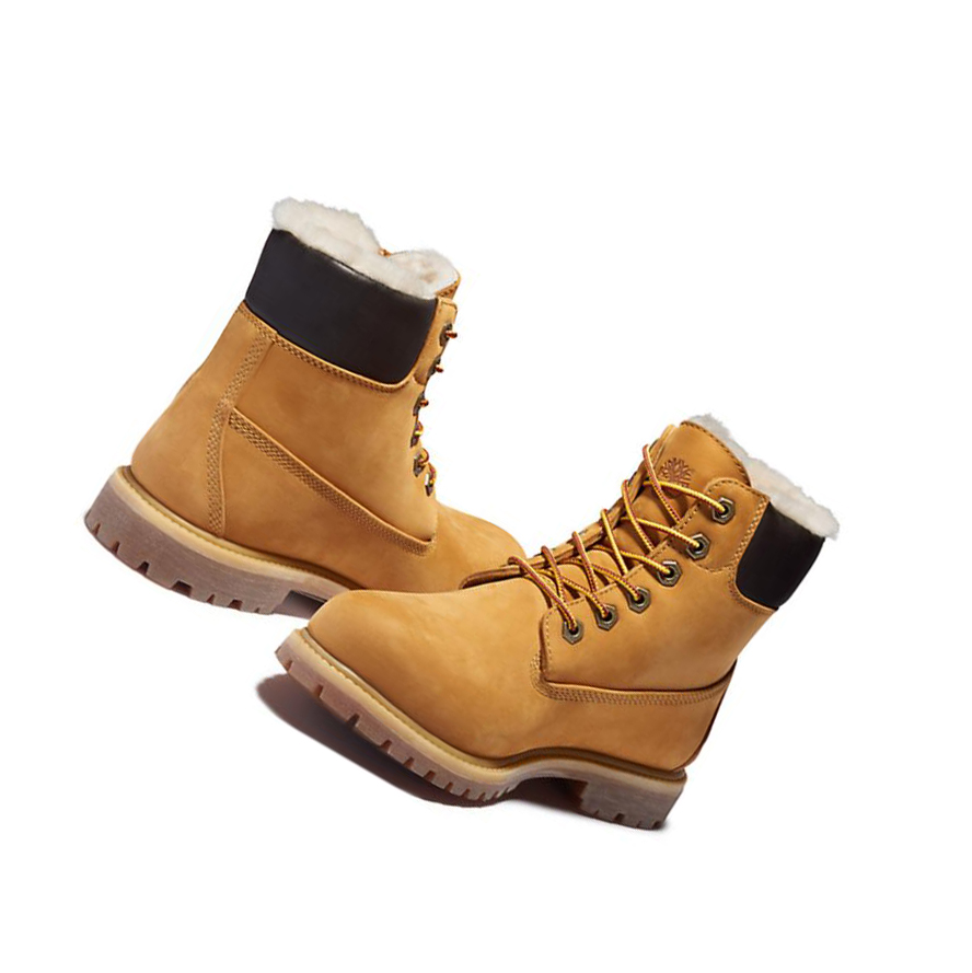 Original 6-inch Boots Timberland Premium Mujer Amarillo | ES-ZWVBG14