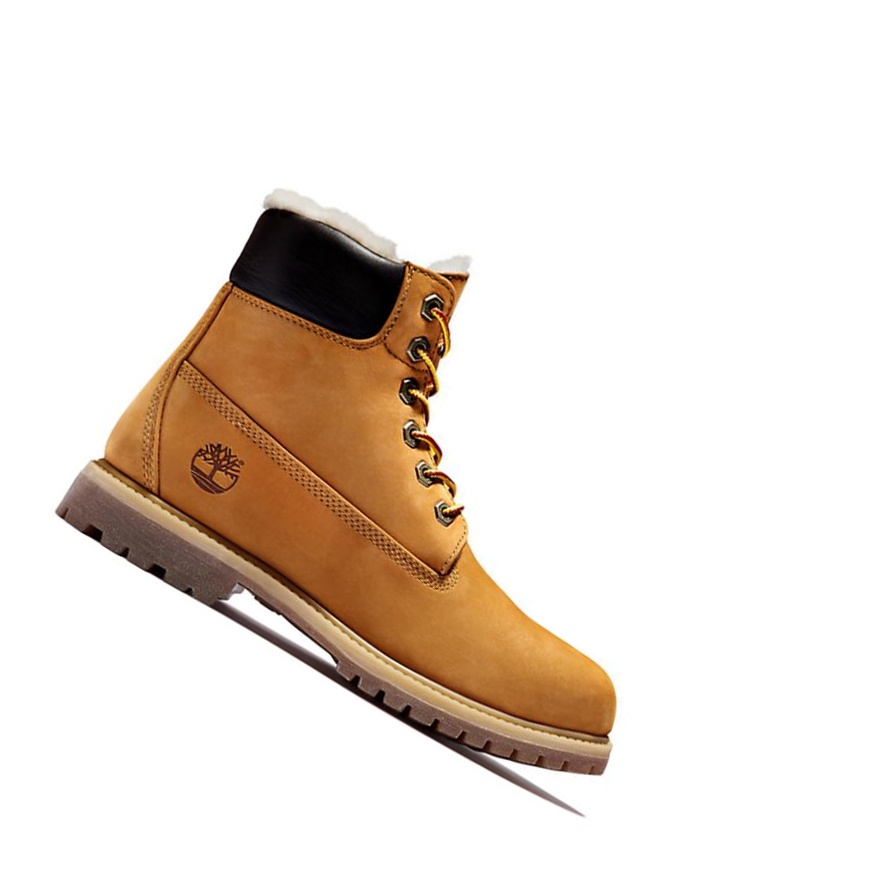 Original 6-inch Boots Timberland Premium Mujer Amarillo | ES-ZWVBG14