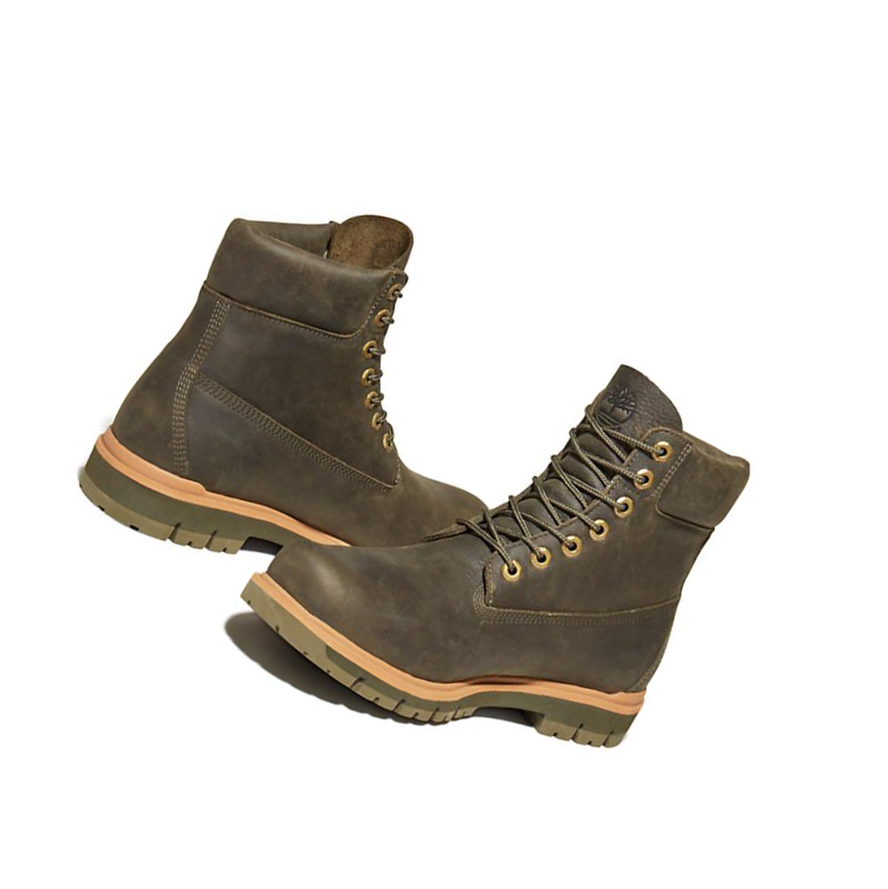 Original 6-inch Boots Timberland Radford Hombre Verde Oscuro | ES-XYZIG95