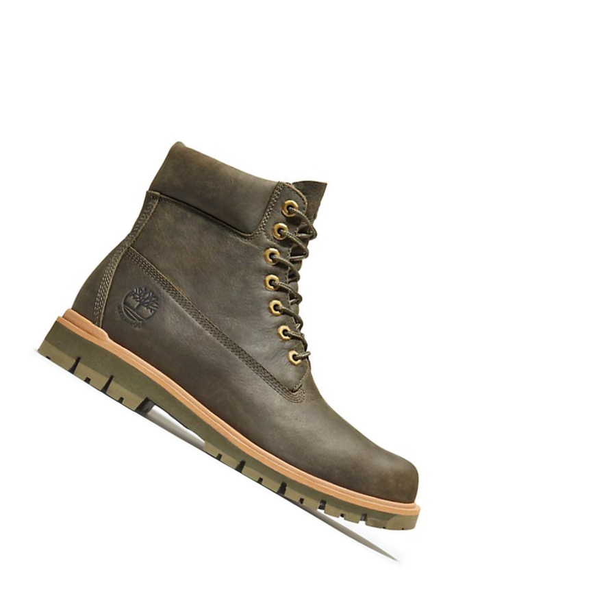 Original 6-inch Boots Timberland Radford Hombre Verde Oscuro | ES-XYZIG95