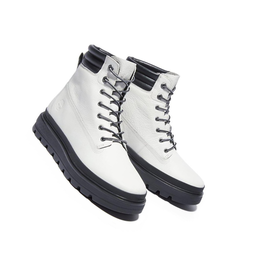 Original 6-inch Boots Timberland Ray City Mujer Blancas | ES-IYBMP47