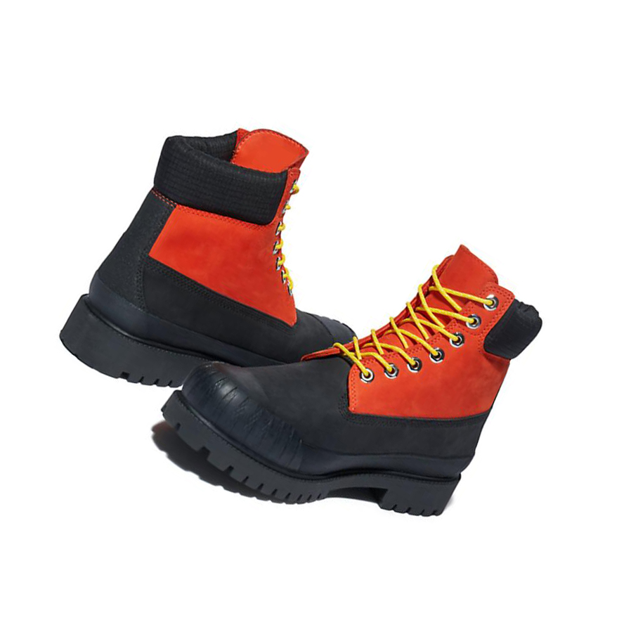 Original 6-inch Boots Timberland Rubber Puntera Hombre Naranjas | ES-OHTIB80