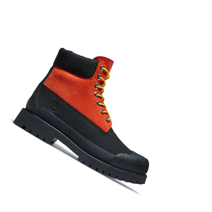 Original 6-inch Boots Timberland Rubber Puntera Hombre Naranjas | ES-OHTIB80