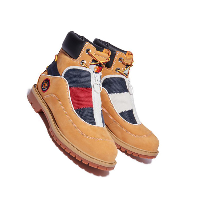 Original 6-inch Boots Timberland Tommy Hilfiger x Timberland® Re-Mixed EK+ Mujer Amarillo | ES-BGMJF27