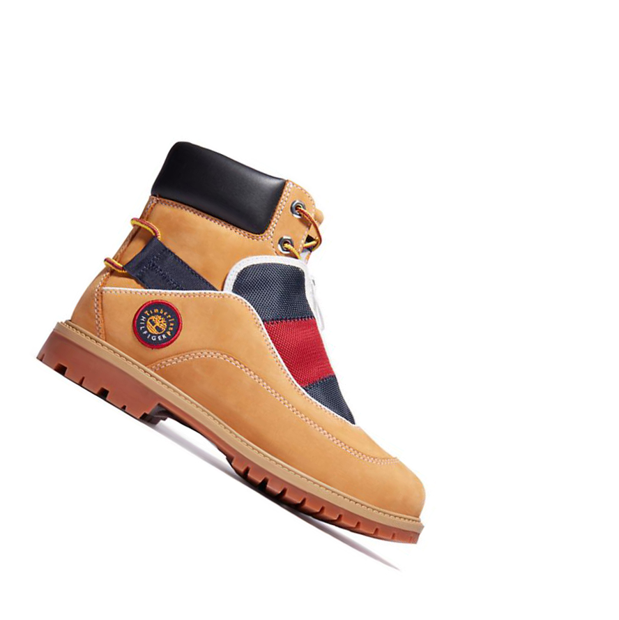 Original 6-inch Boots Timberland Tommy Hilfiger x Timberland® Re-Mixed EK+ Mujer Amarillo | ES-BGMJF27