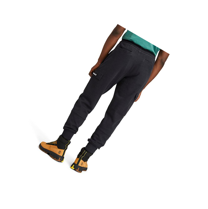 Pantalones Deportivos Timberland Garment-Dyed Cargo Hombre Negras | ES-BLAJS76