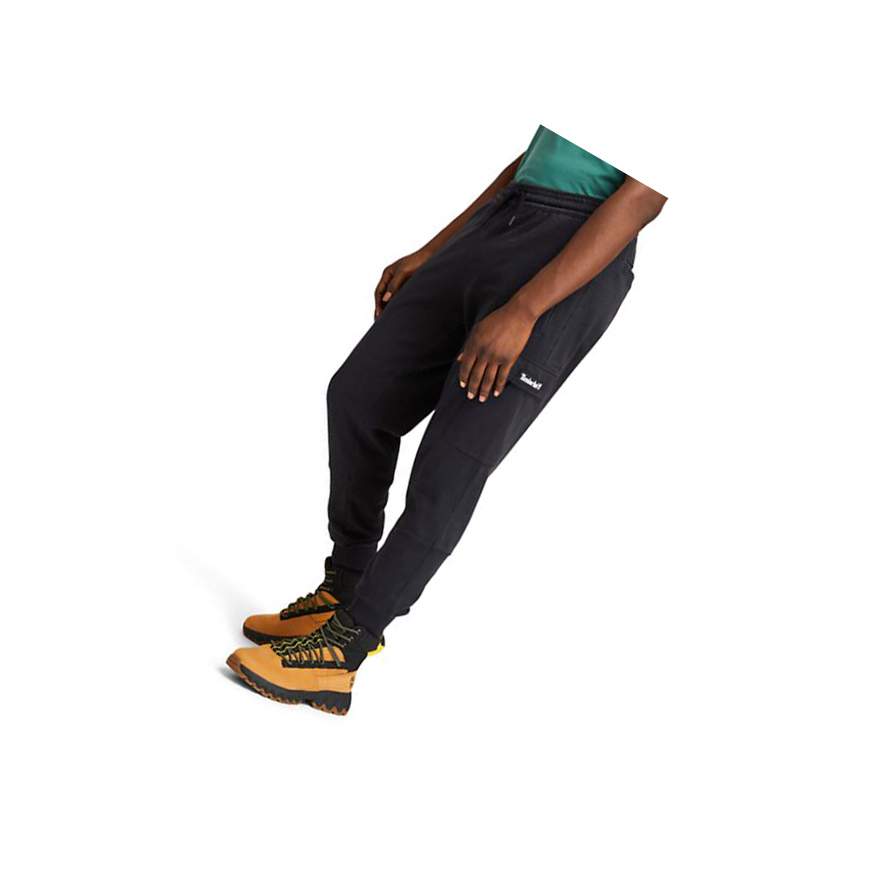 Pantalones Deportivos Timberland Garment-Dyed Cargo Hombre Negras | ES-BLAJS76