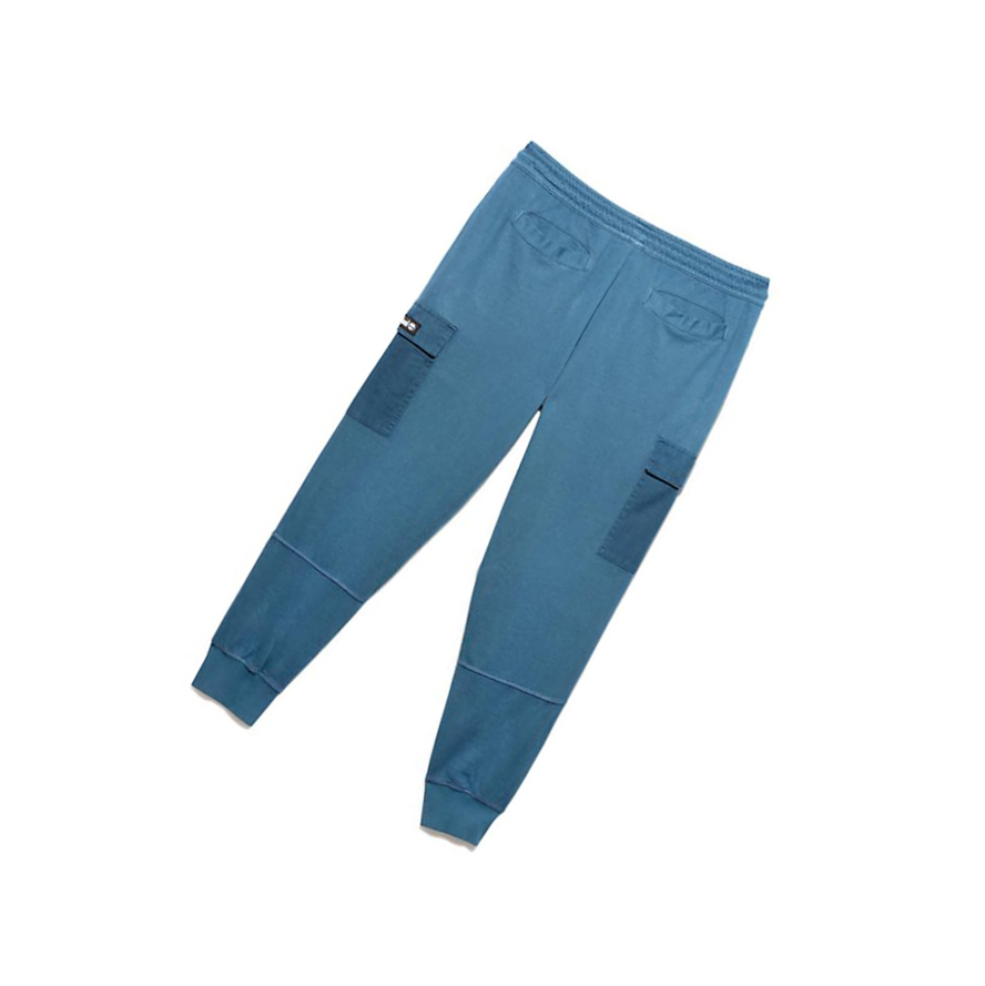 Pantalones Deportivos Timberland Garment-Dyed Cargo Hombre Azules | ES-PYRNW90