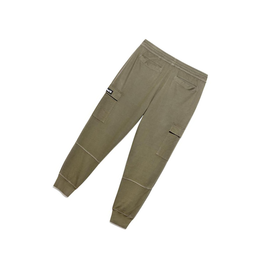 Pantalones Deportivos Timberland Garment-Dyed Cargo Hombre Verde Oscuro | ES-VABRJ82