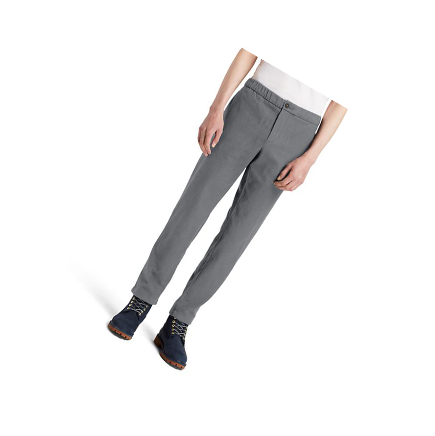 Pantalones Deportivos Timberland Warm-feel Algodon Hombre Gris | ES-ABGZX09