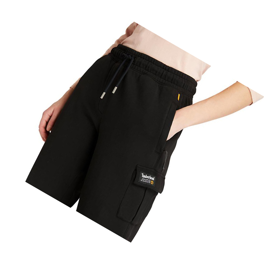 Pantalones Timberland Fleece Cargo Sweatpants Mujer Negras | ES-WHYLC60