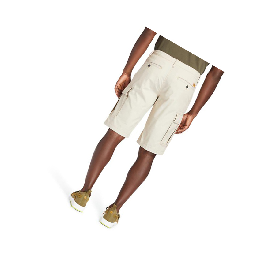 Pantalones Timberland Poplin Cargo Shorts Hombre Beige | ES-OFMUS17