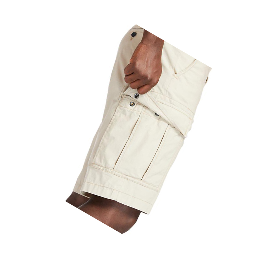 Pantalones Timberland Poplin Cargo Shorts Hombre Beige | ES-OFMUS17