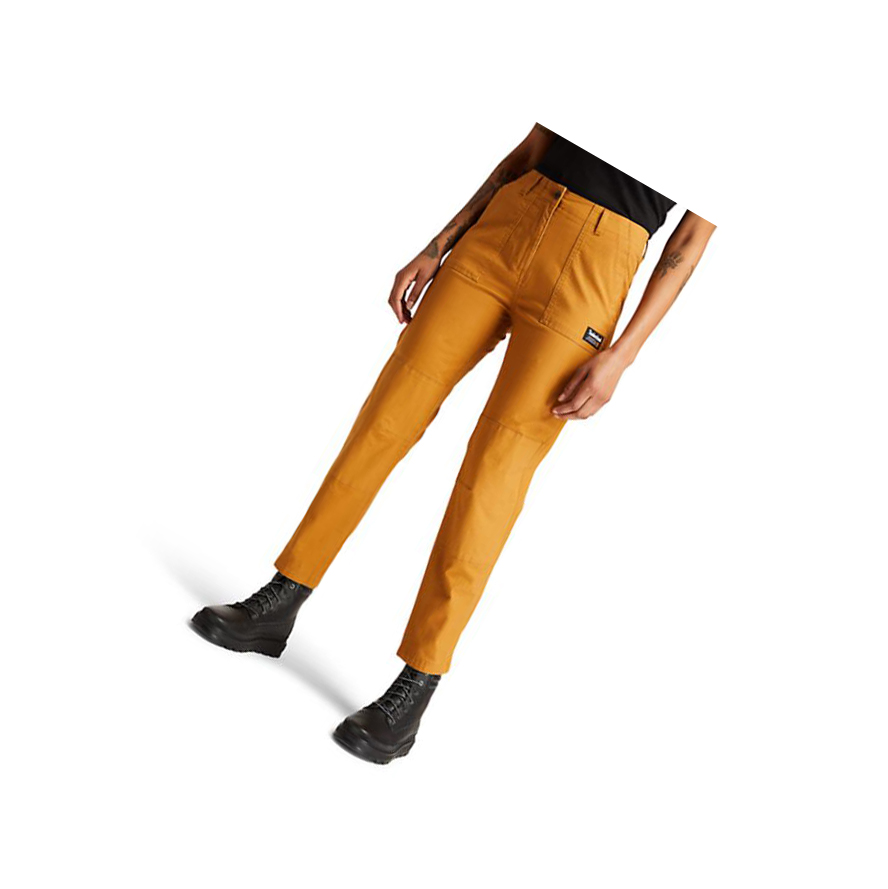 Pantalones Timberland Progressive Utility Mujer Amarillo | ES-RQDUG31