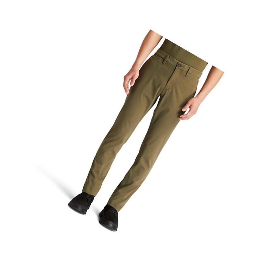 Pantalones Timberland Sargent Lake Ultrastretch Chinos Hombre Verde Oscuro | ES-WGLYB54