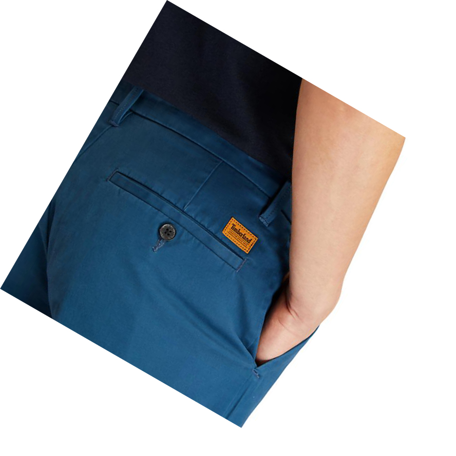 Pantalones Timberland Squam Lake Twill Chino Hombre Azules | ES-BKMGP85