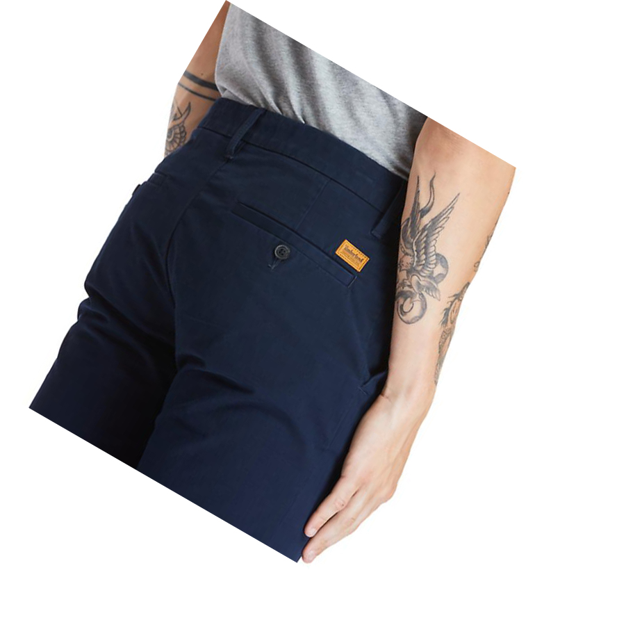 Pantalones Timberland Squam Lake Twill Chino Hombre Azul Marino | ES-PZXNV94