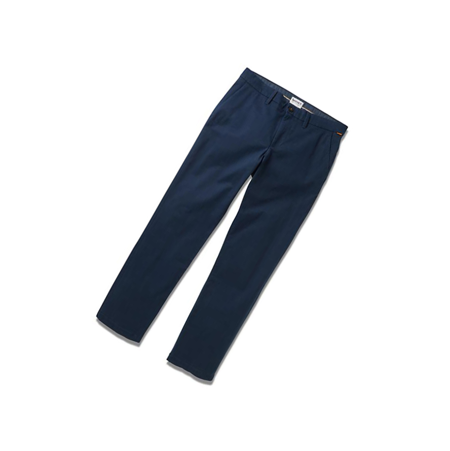 Pantalones Timberland Squam Lake Twill Chino Hombre Azul Marino | ES-PZXNV94