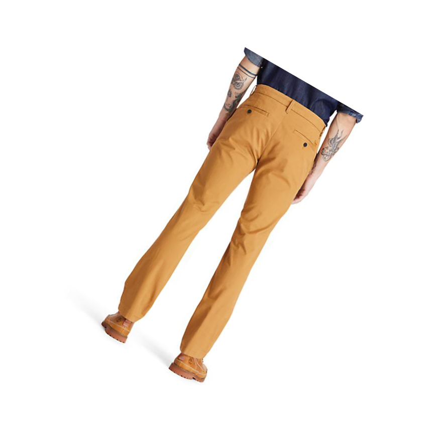 Pantalones Timberland Squam Lake Twill Chino Hombre Amarillo | ES-WTFXJ03