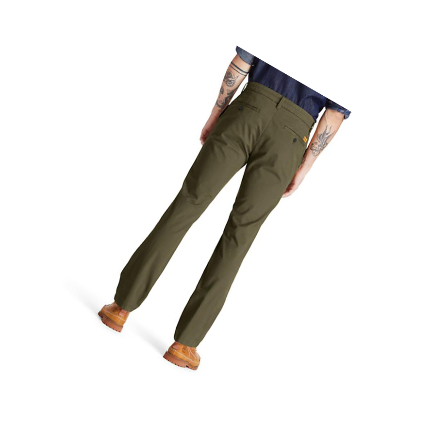 Pantalones Timberland Squam Lake Twill Chino Hombre Verde | ES-YSQAR43