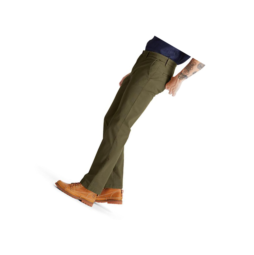 Pantalones Timberland Squam Lake Twill Chino Hombre Verde | ES-YSQAR43