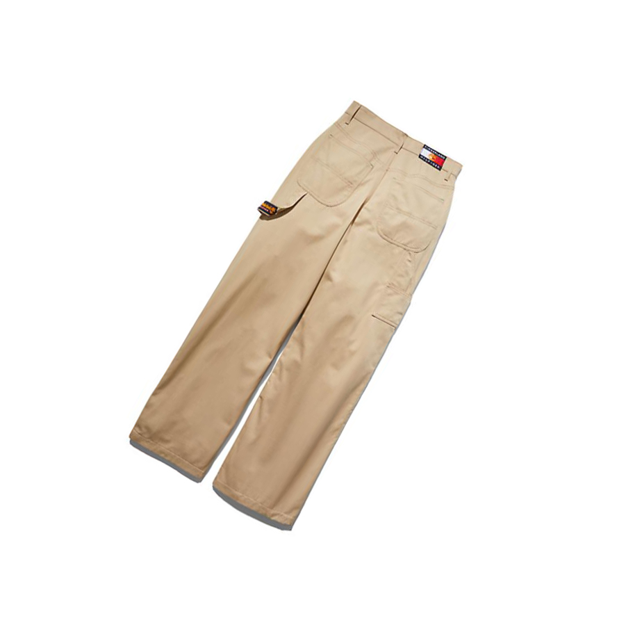 Pantalones Timberland Tommy Hilfiger x Timberland® Re-Imagined Zip-off Carpenter Mujer Beige | ES-STJRP73