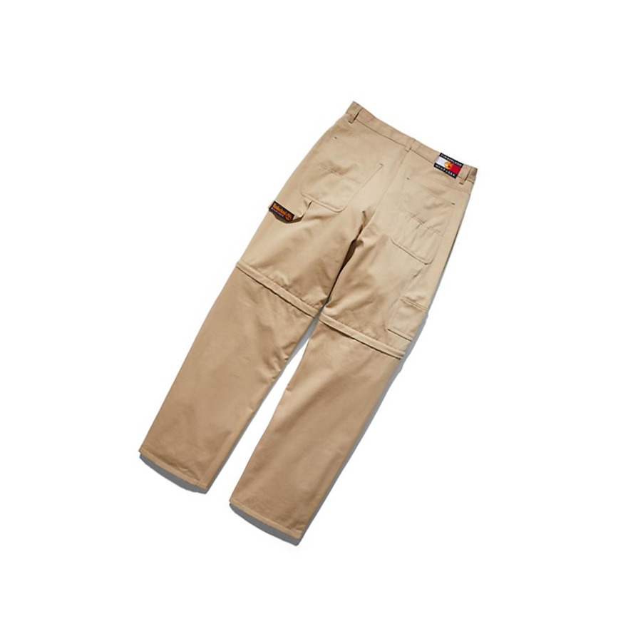 Pantalones Timberland Tommy Hilfiger x Timberland® Re-Mixed Zip-off Carpenter Hombre Beige | ES-WCIAJ80