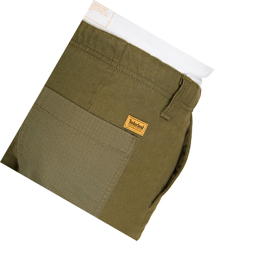 Pantalones Timberland Utility Cargo Hombre Verde Oscuro | ES-FLVEC65