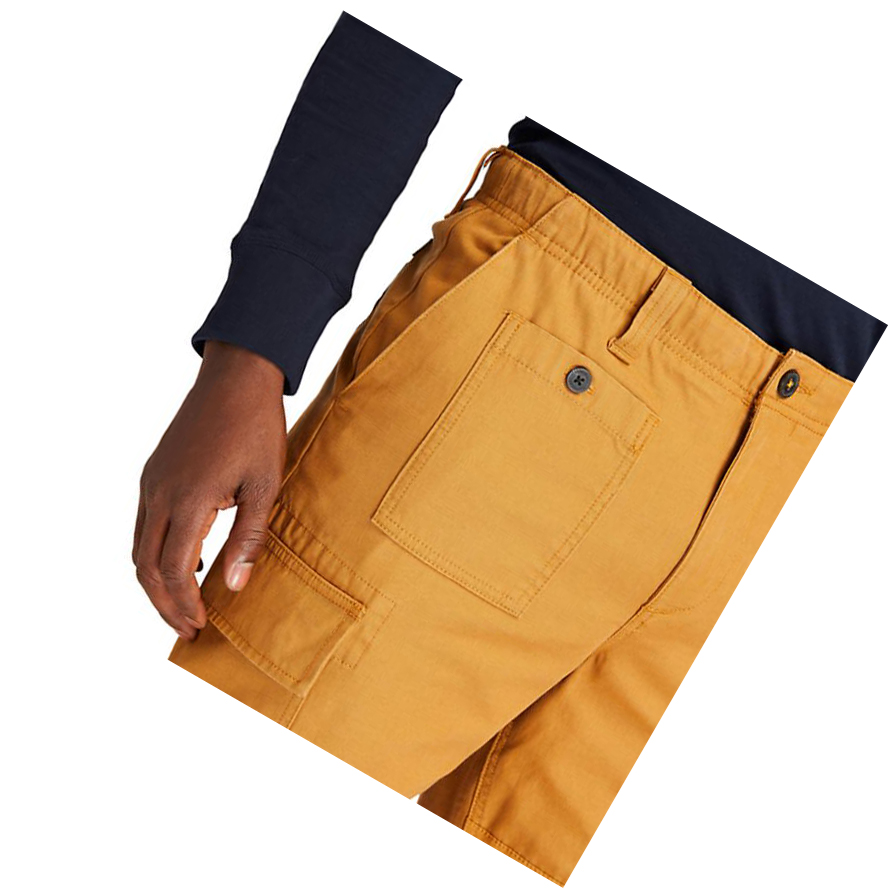 Pantalones Timberland Utility Cargo Hombre Amarillo | ES-VTOKP39